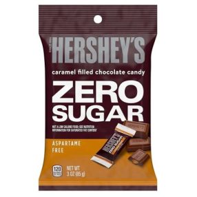   Hershey's ZERO Caramel Cukormentes tejcsokoládé karamellával, édesítőszerrel 85g / Minőségét megőrzi: 2026.09.30