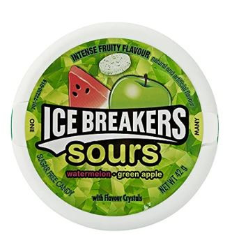 IceBreakers Sours Watermelon Green Apple Sugar Free cukorka 42g