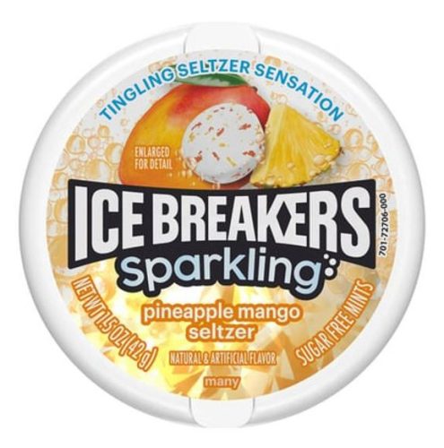 IceBreakers Sparkling Pineapple Mango Cukorka 42g