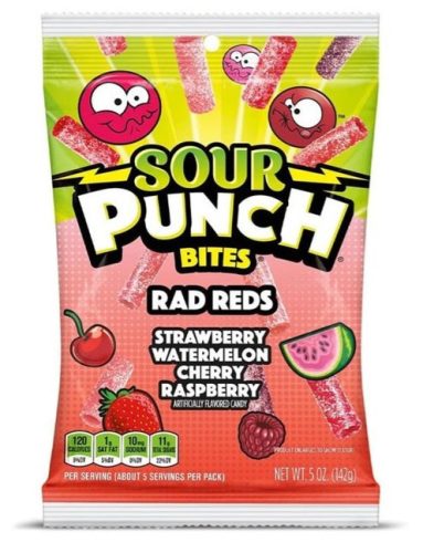 Sour Punch Rad Reds savanyú gumicukor 142g