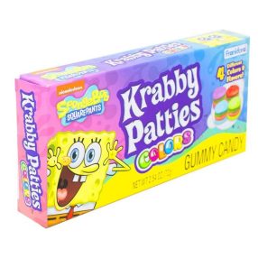 Krabby Patties Spongebob Colors Gumicukor, hamburger, 72g