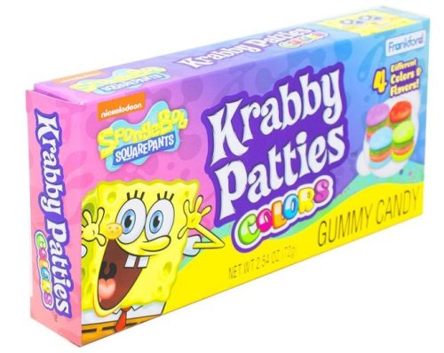 Krabby Patties Spongebob Colors Gumicukor, hamburger, 72g