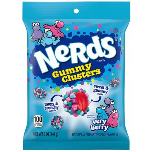 Nerds Gummy Clusters Very Berry Cukorka 141g