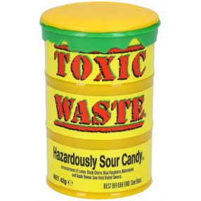 Toxic Waste Hazardously Sour Candy Hordó sárga 42g