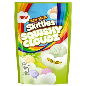   Skittles Squishy Cloudz Sourz Gyümölcsös savanyú cukorka 94g