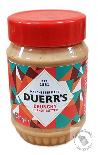 Duerr's Crunchy Peanut Butter Mogyoróvaj 340g