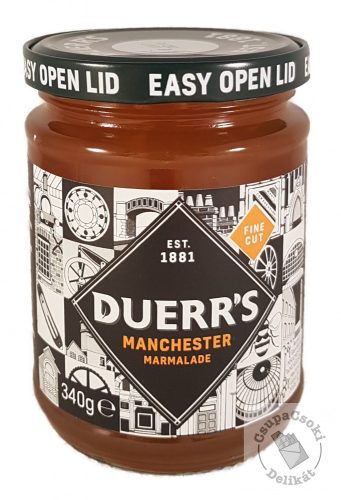 Duerr's Manchester Fine Cut Marmalade Narancslekvár 340g