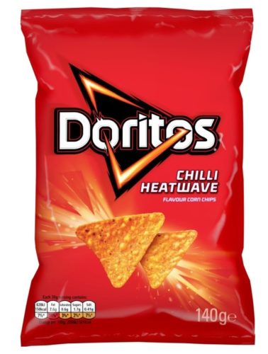 Doritos Chilli Heatwave Kukorica chips 140g / Minőségét megőrzi: 2026.10.10