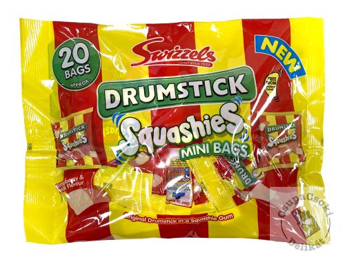 Swizzels Drumstick Squashies Funs Gumicukor málna-tejszín ízesítéssel 280g