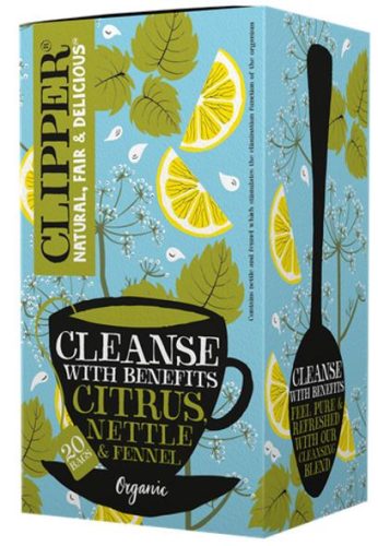 Clipper Cleanse Citrus Nettle&Fennel Bio gyümölcstea, 20 filter, 44g
