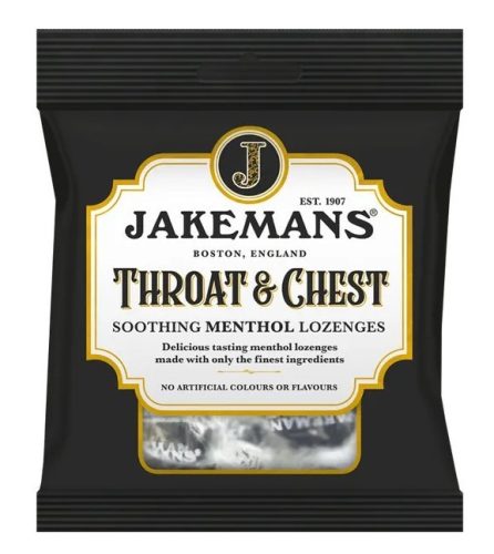 Jakemans Throat&Chest Mentolos cukorka 73g