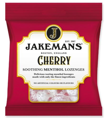 Jakemans Cherry Cseresznyés mentolos cukorka 73g