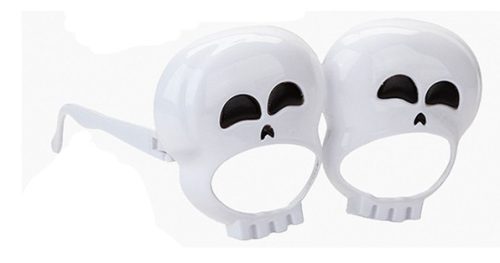 Halloween szemüveg, koponya
