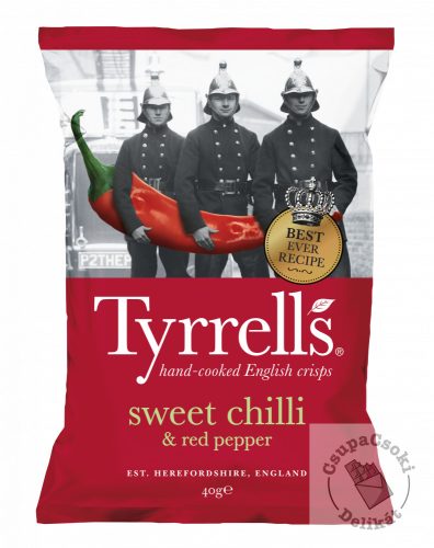 Tyrrell’s Burgonyachips édes chilivel és kaliforniai paprikával 40g