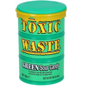 Toxic Waste Hazardously Sour Candy Hordó zöld 42g