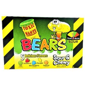 Toxic Waste Bears Sour & Chewy Candy, dobozos 85g