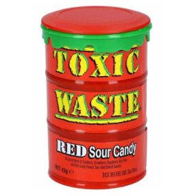 Toxic Waste Hazardously Sour Candy Hordó piros 42g