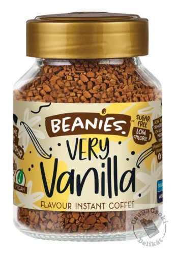 Beanies Very Vanilla Vaníliás ízesítésű  azonnal oldódó kávé 50g