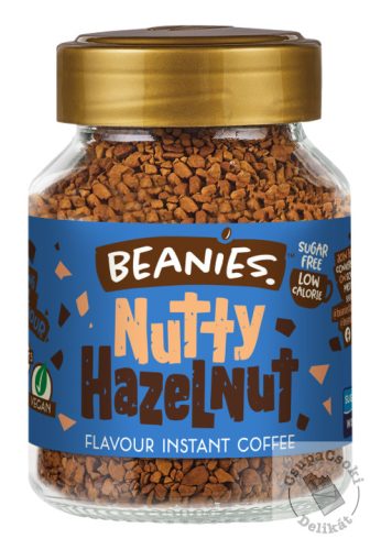 Beanies Nutty Hazelnut Mogyorós ízesítésű  azonnal oldódó kávé 50g
