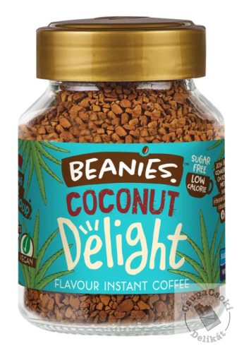Beanies Coconut Delight Kókuszos ízesítésű  azonnal oldódó kávé 50g