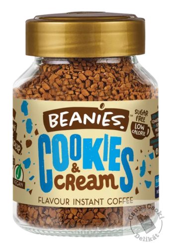 Beanies Cookies&Cream Kekszes ízesítésű azonnal oldódó kávé 50g