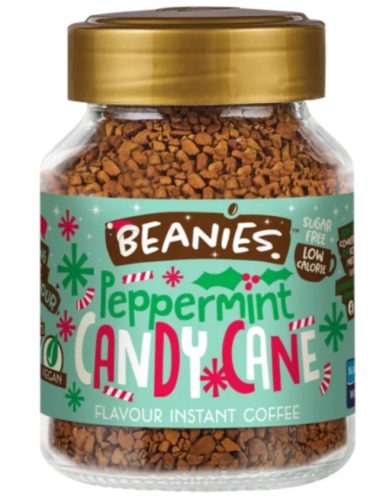 Beanies Peppermint Candy Cane ízesítésű azonnal oldódó kávé 50g