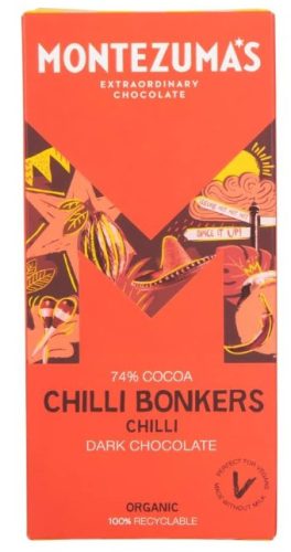 Montezuma's Chilli Bonkers Vegan Étcsokoládé chilivel 90g