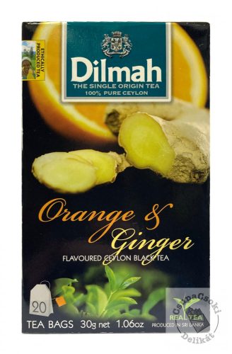 Dilmah Narancs-gyömbér fekete tea 20x1,5g