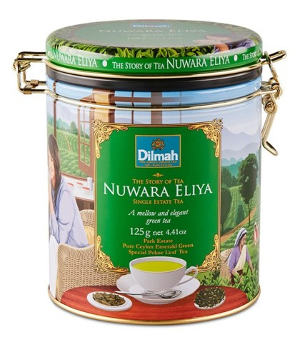 Dilmah Story of Tea Nuwara Eliya Zöld tea fémdobozban 125g