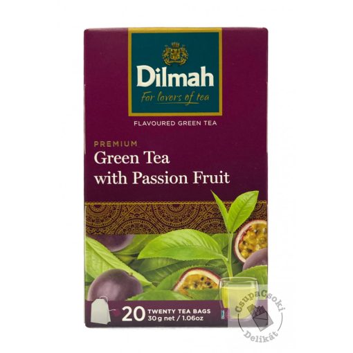 Dilmah Green with Passion Fruit Zöld tea passiógyümölccsel 20x1,5g